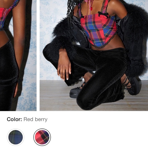 Urban Outfitters plaid corset top - Picture 3 of 4